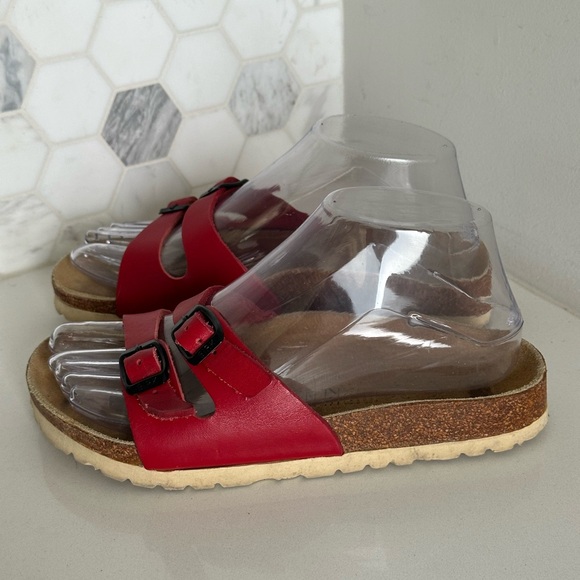 Birkenstock Women's Ibiza Birko-Flor Sandals Red EU 36 US 5-5.5 Regular - Picture 2 of 9